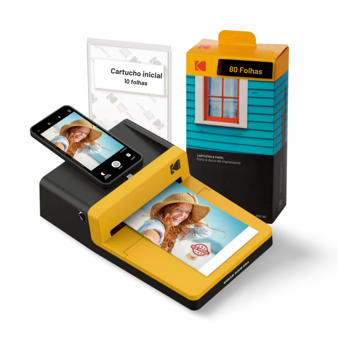Impressora Fotográfica Kodak Era Plus 4pass Portátil - Android e iPhone