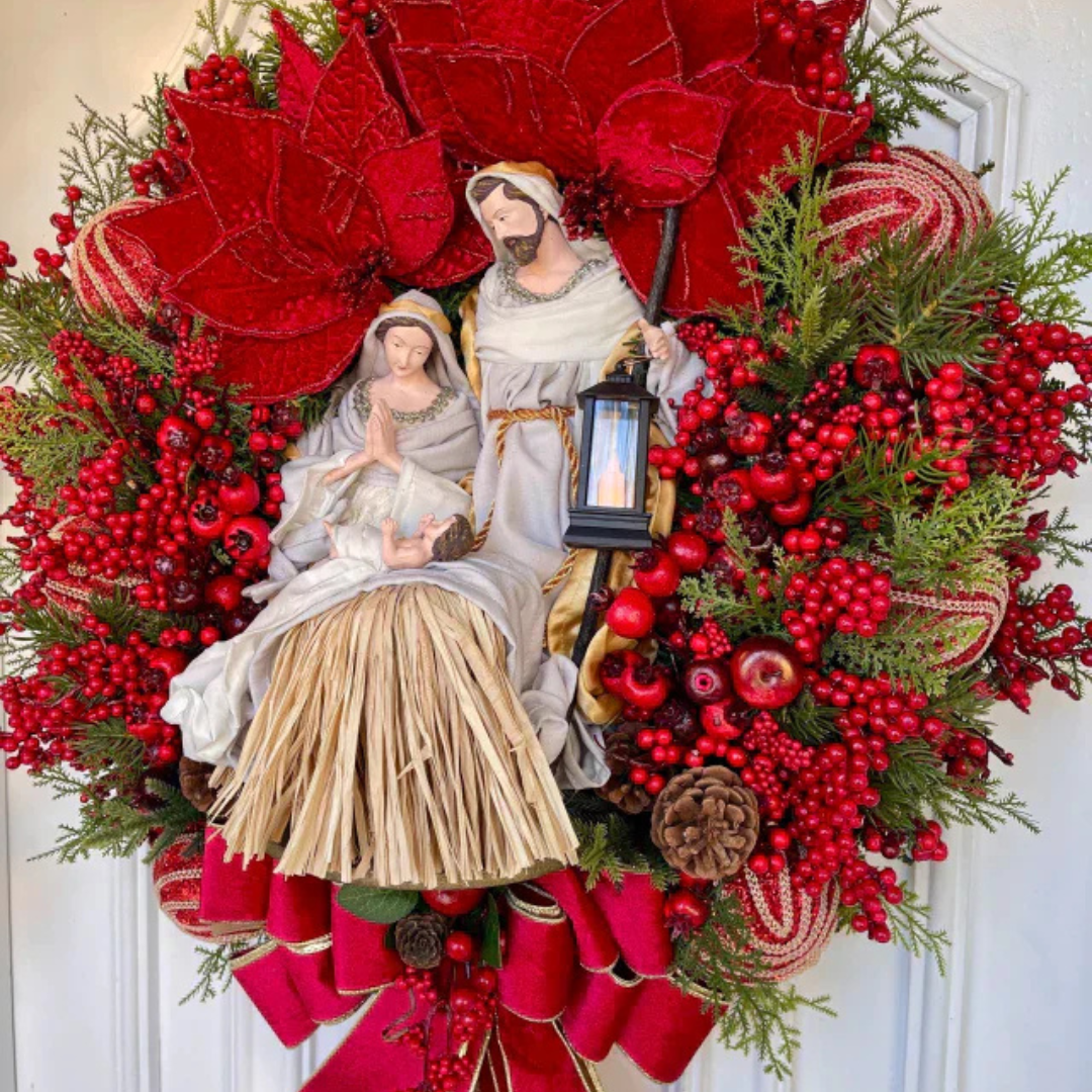 Guirlanda da Sagrada Família com LED – 65cm