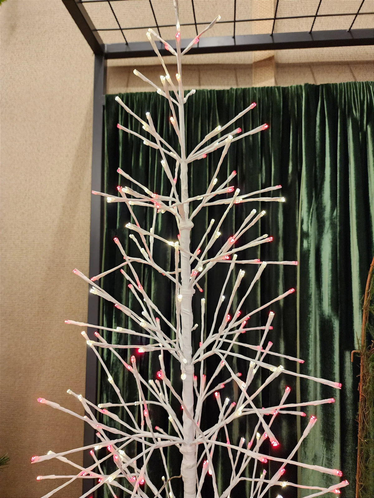 Árvore de LED 1,70m • 360 LEDs Vermelho e Branco • Bivolt